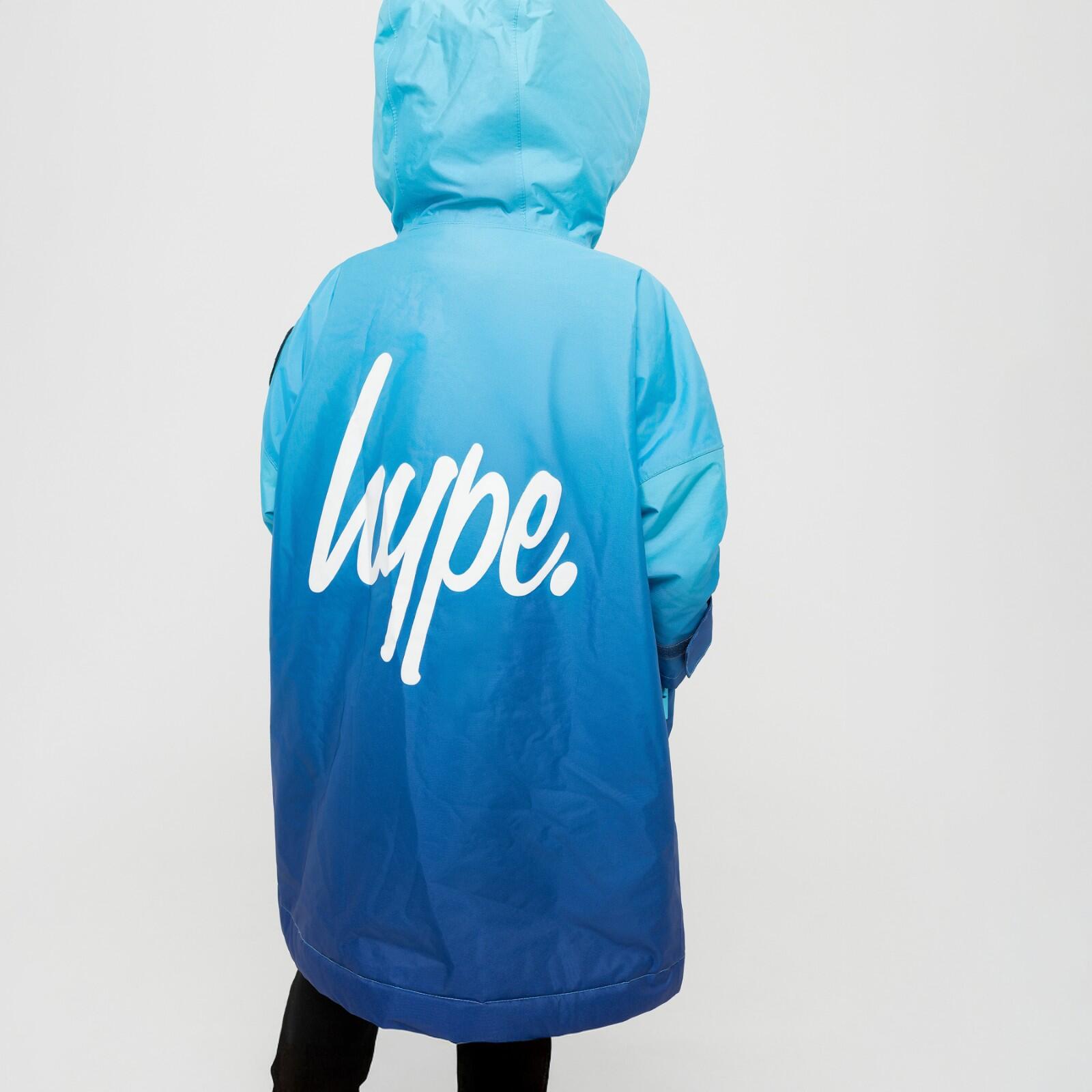 HYPE - Jungen Wechselmantel Blau Fade Warm Badeponcho Outdoor Jacke 7/7
