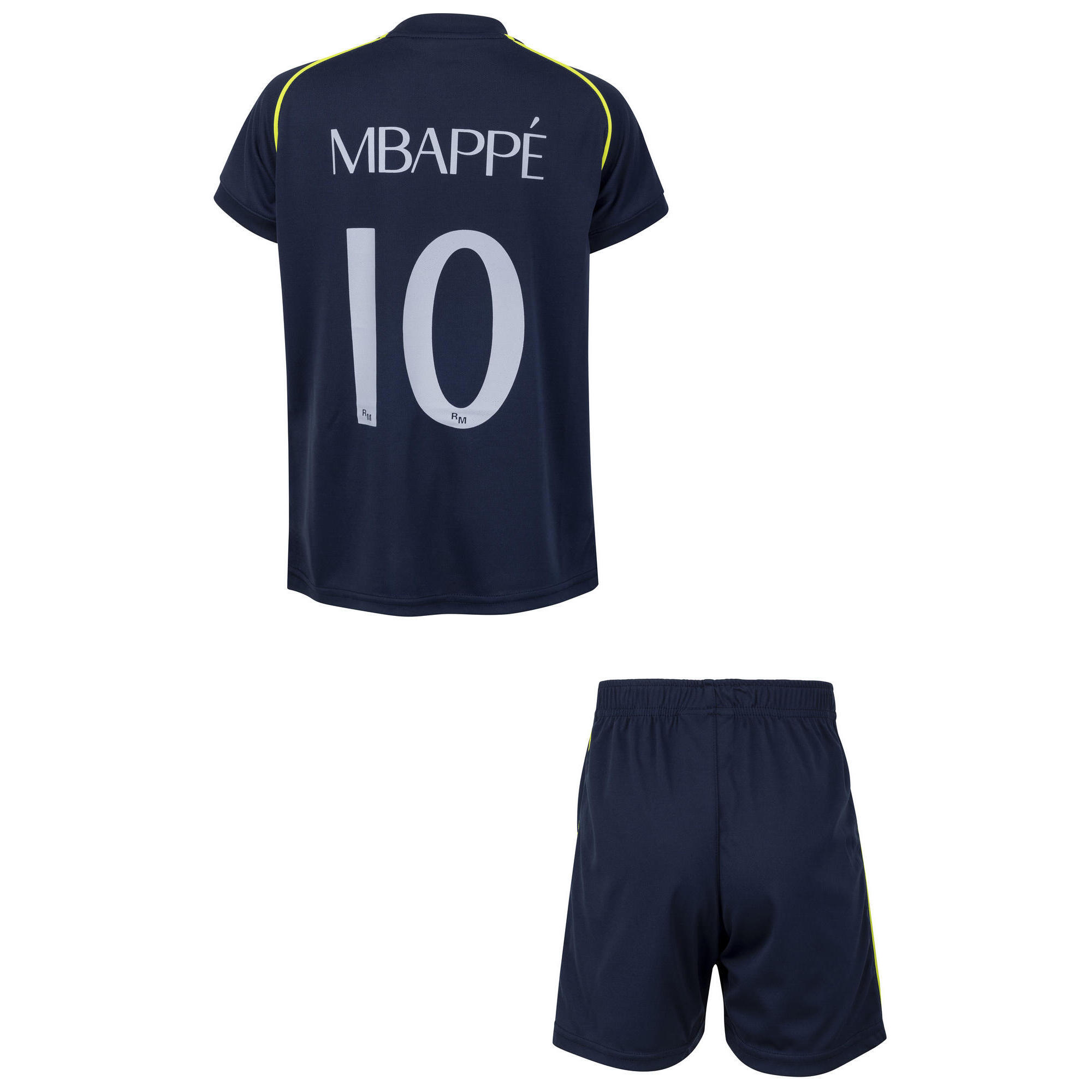 Real Madrid - Maillot Short Real Kylian Mbappé - Collection Officielle Real Madrid - Maillot Manches Courtes - Bleu - Decathlon