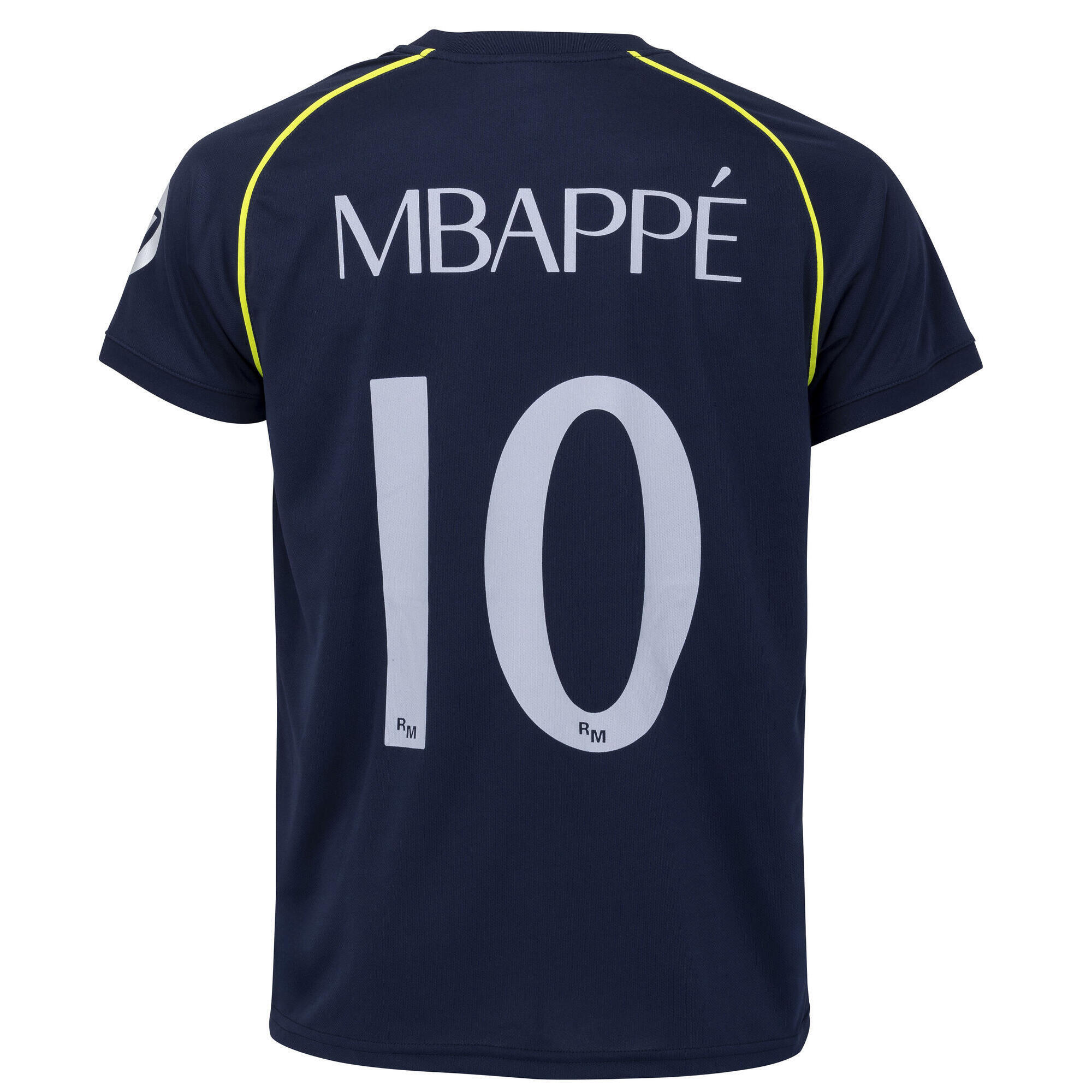 Real Madrid - Maillot Real Kylian Mbappé - Collection Officielle Real Madrid - Football - Maillot Manches Courtes - Bleu - Decathlon