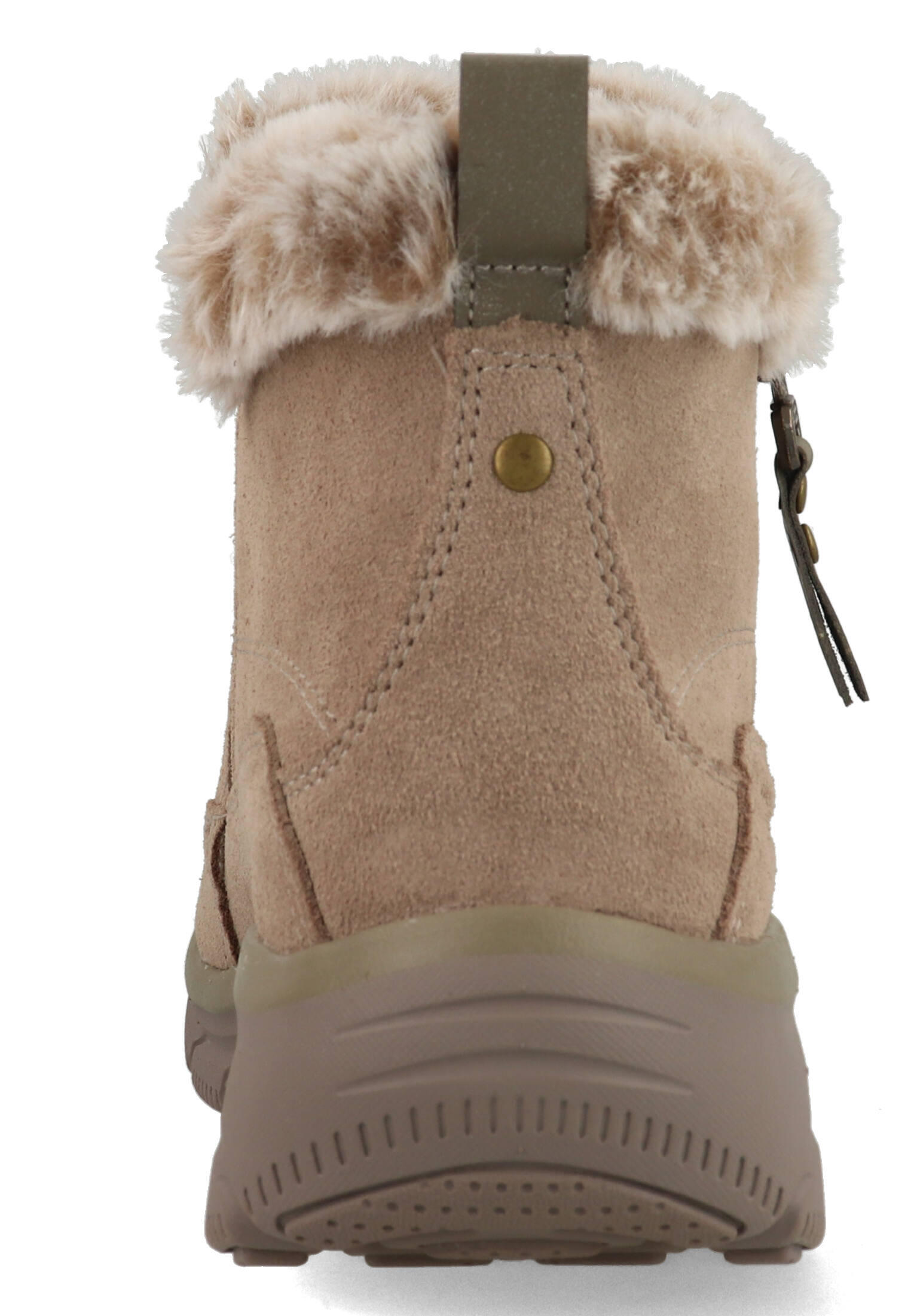 Skechers Damen Relaxed Fit Easy Going Cool Zip Stiefelette 167862 Taupe 5/5