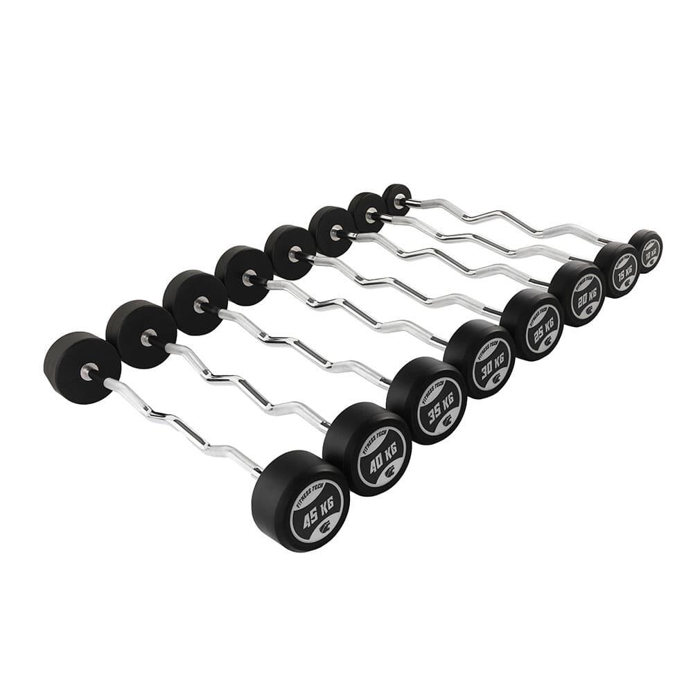 Barre Préchargée curl 40kg Fitness Tech 4/5