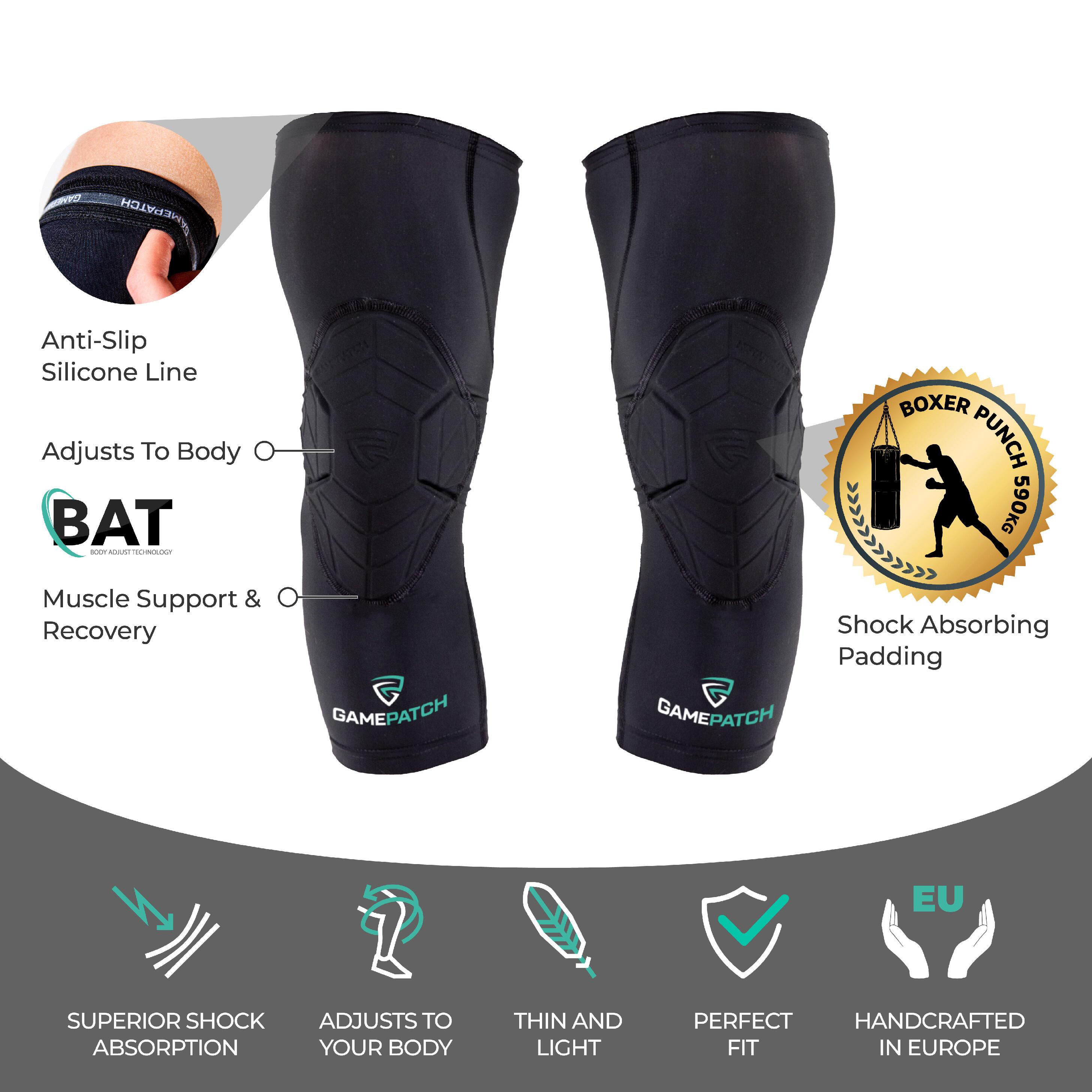 Kompresní ochranné 3/4 kraťasy Padded Tights s kolenními chrániči 6/7