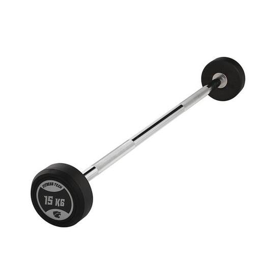 Barre Préchargée Droite 15kg Fitness Tech
