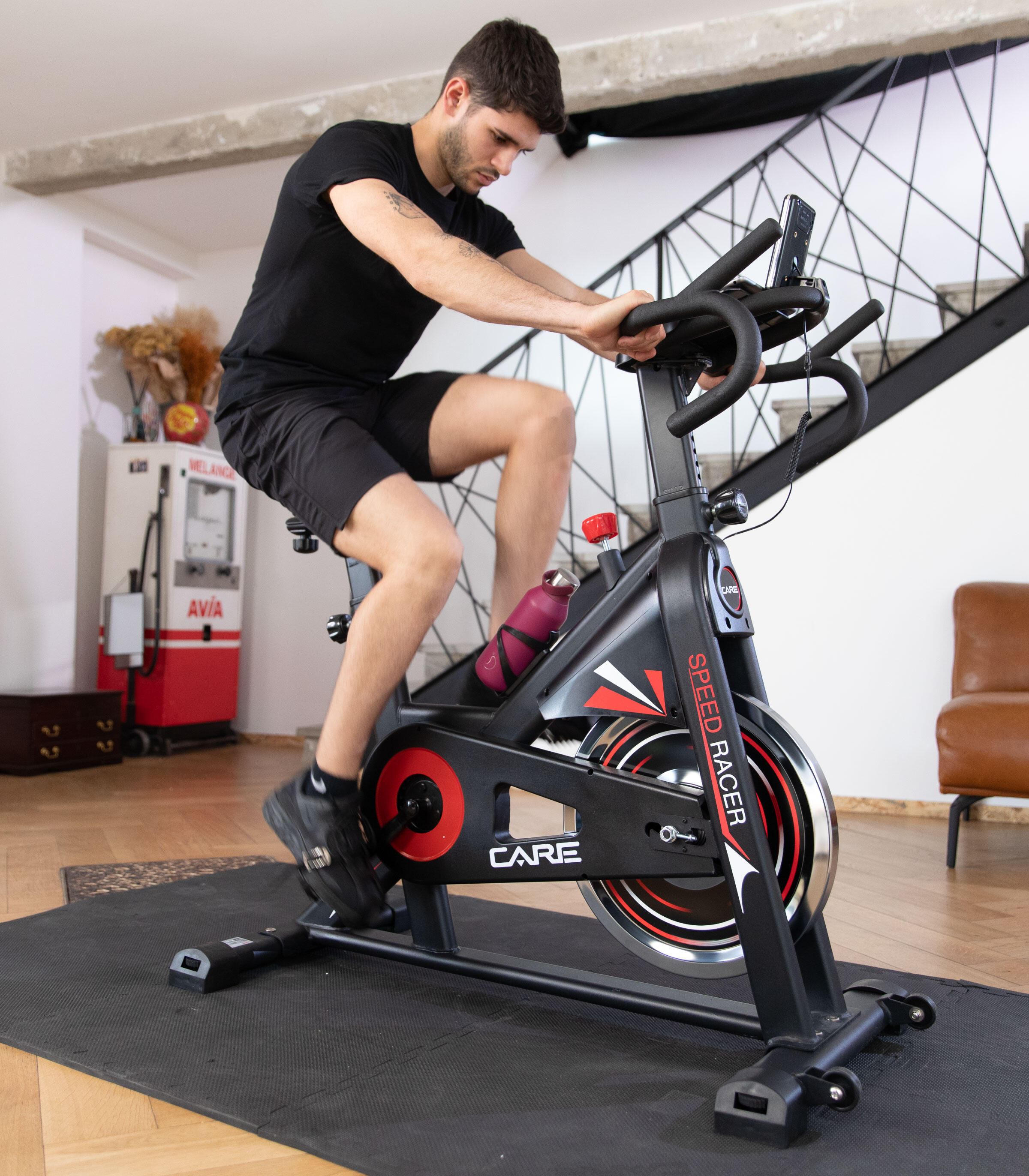 Vélo de biking Speed Racer avec écran LCD - CARE - Masse d'inertie 22kg 6/8