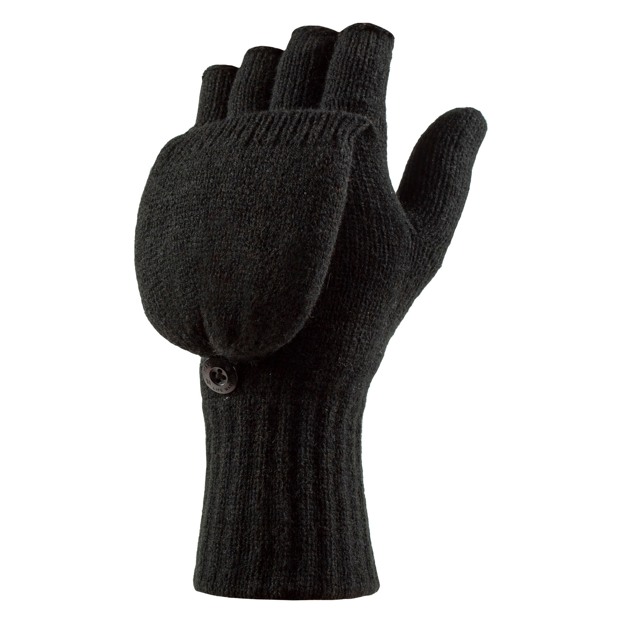 Ladies Mens Thermal Converter Mittens Gloves with Fingerless Option 1/5