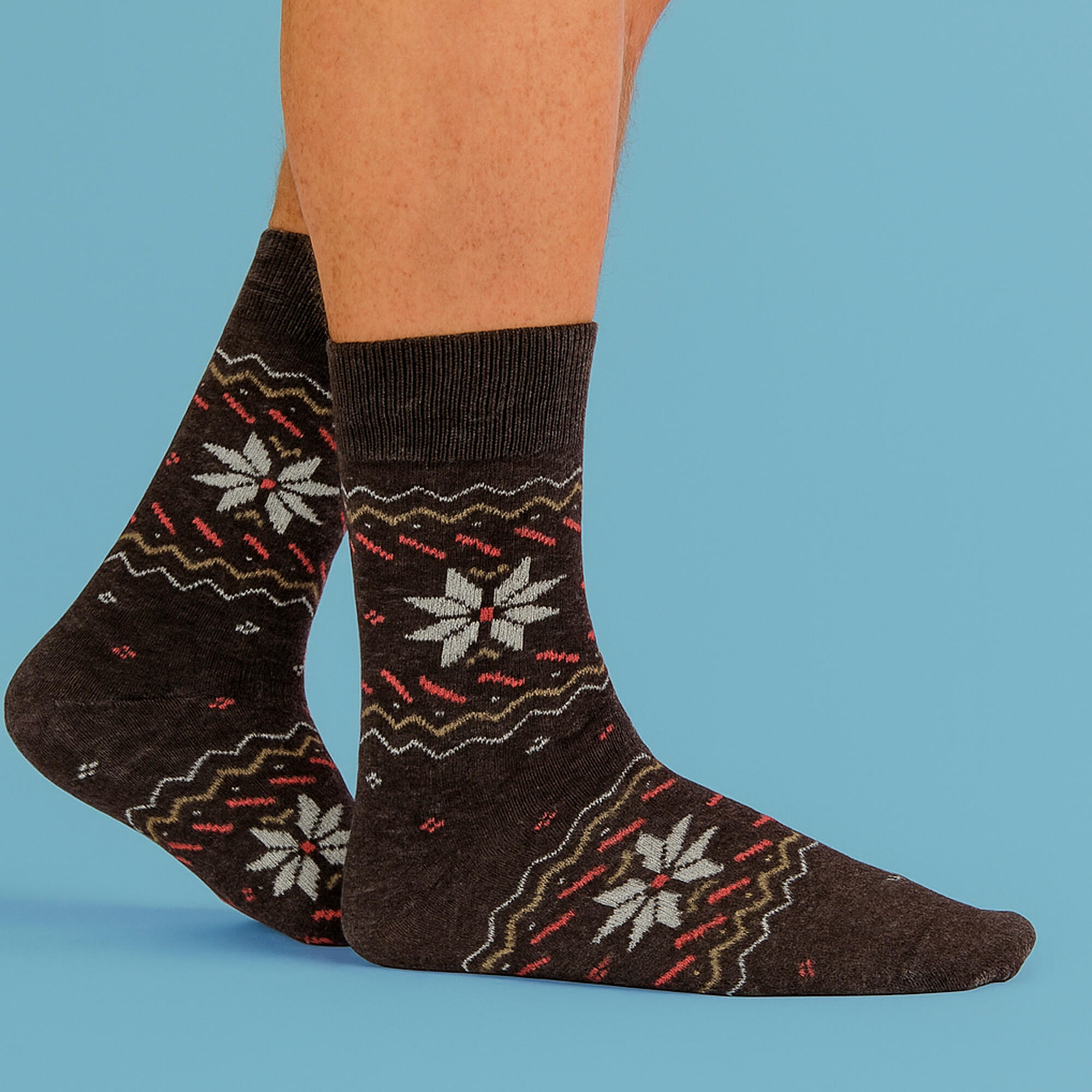 Comodo - Herren Wander Socken aus Alpaka & Merinowolle Leicht & Atmungsaktiv 5/6