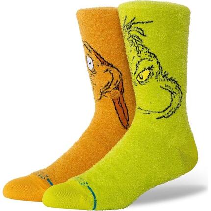 Chaussettes Stance modèle A555D25GRI-GRN pour unisexe