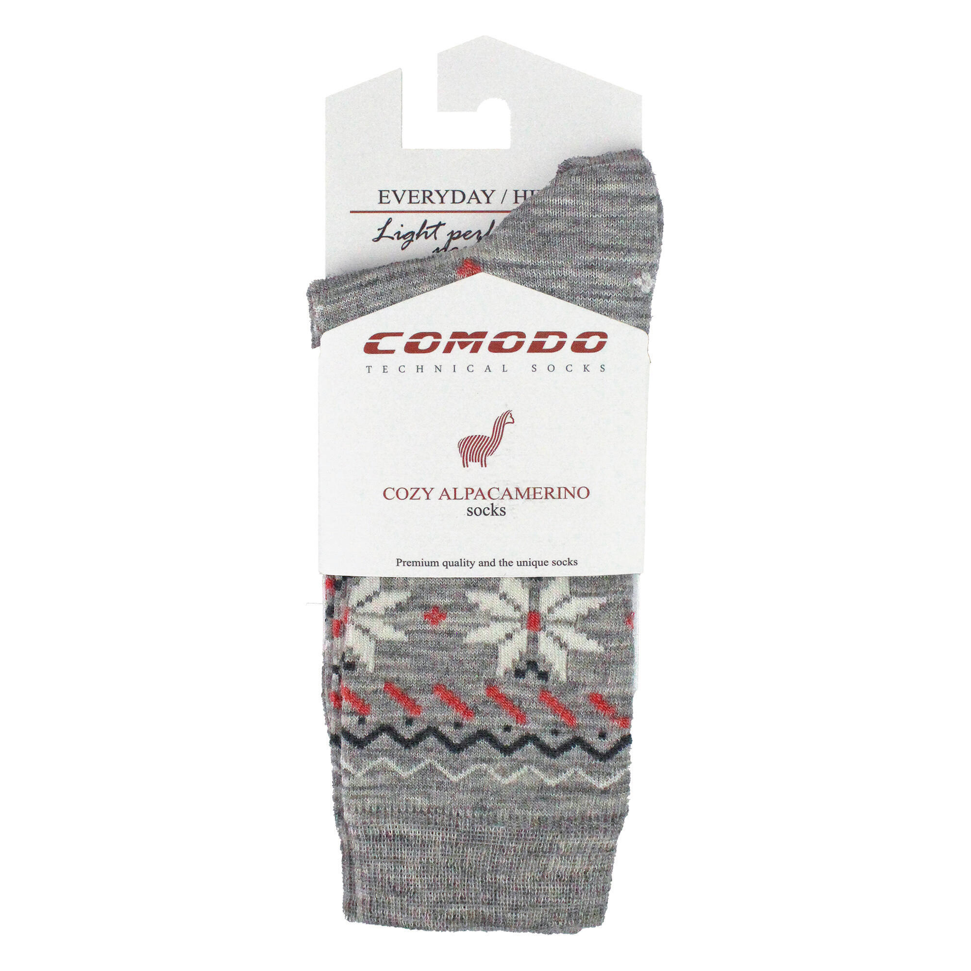 Comodo - Herren Wander Socken aus Alpaka & Merinowolle Leicht & Atmungsaktiv 2/6