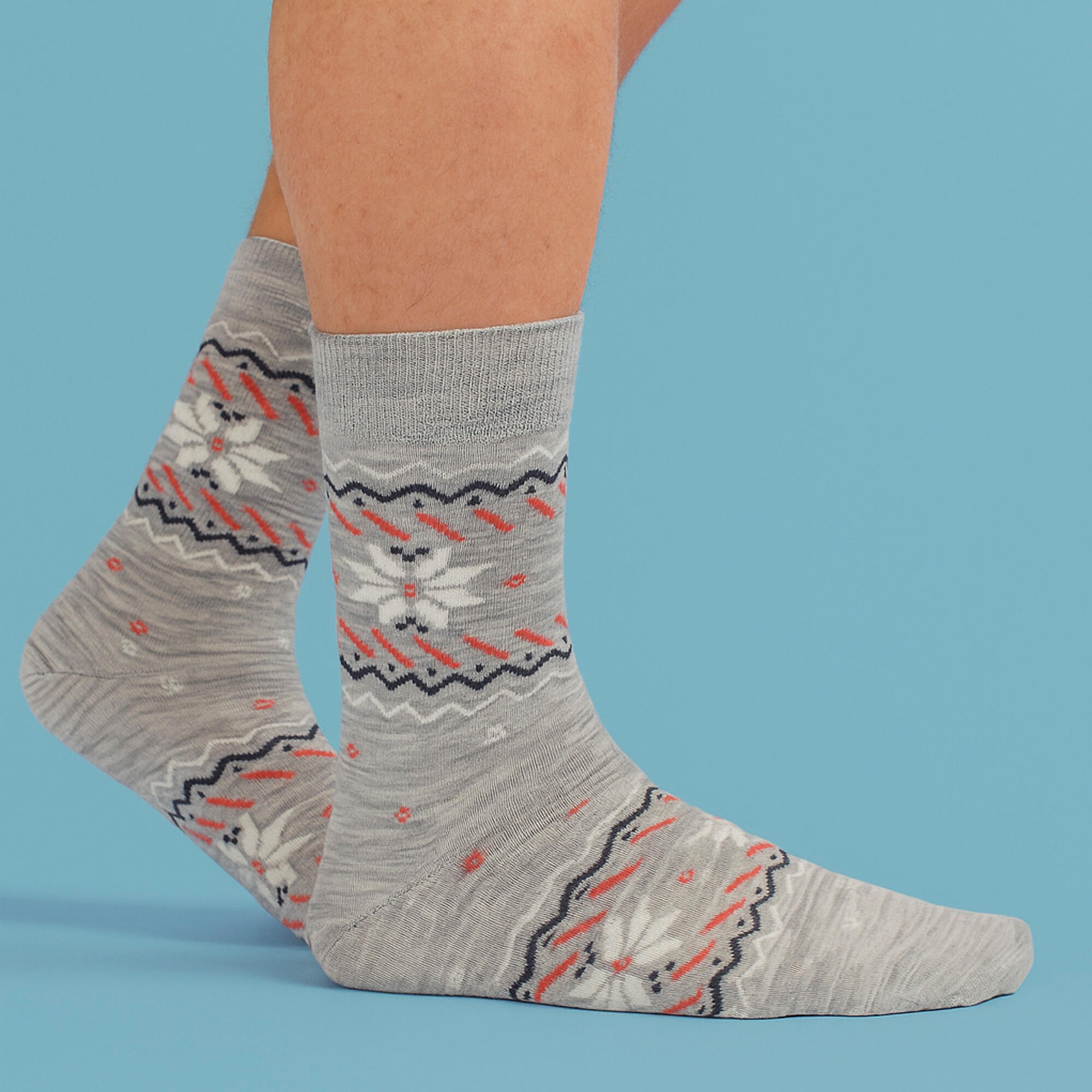 Comodo - Herren Wander Socken aus Alpaka & Merinowolle Leicht & Atmungsaktiv 5/6