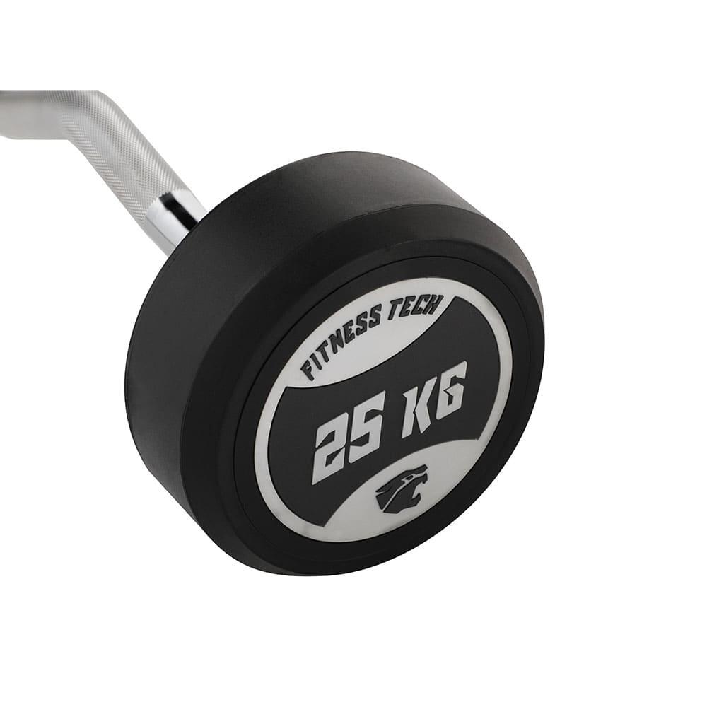 Barre Préchargée Courbée 25kg Fitness Tech 2/5