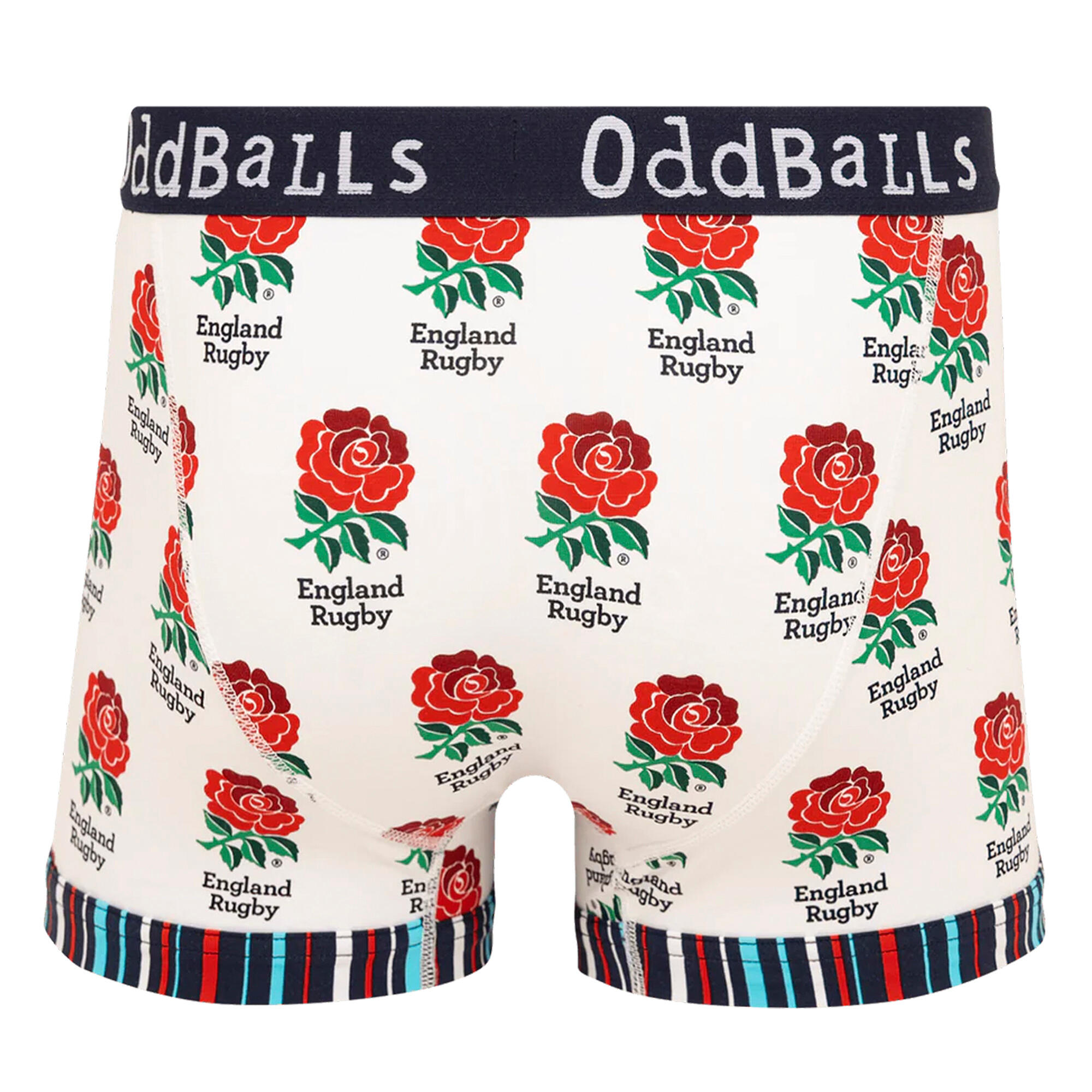 OddBalls - Caleçon Homme Rugby Angleterre | Sous-vêtement Sport Coton Doux 2/4