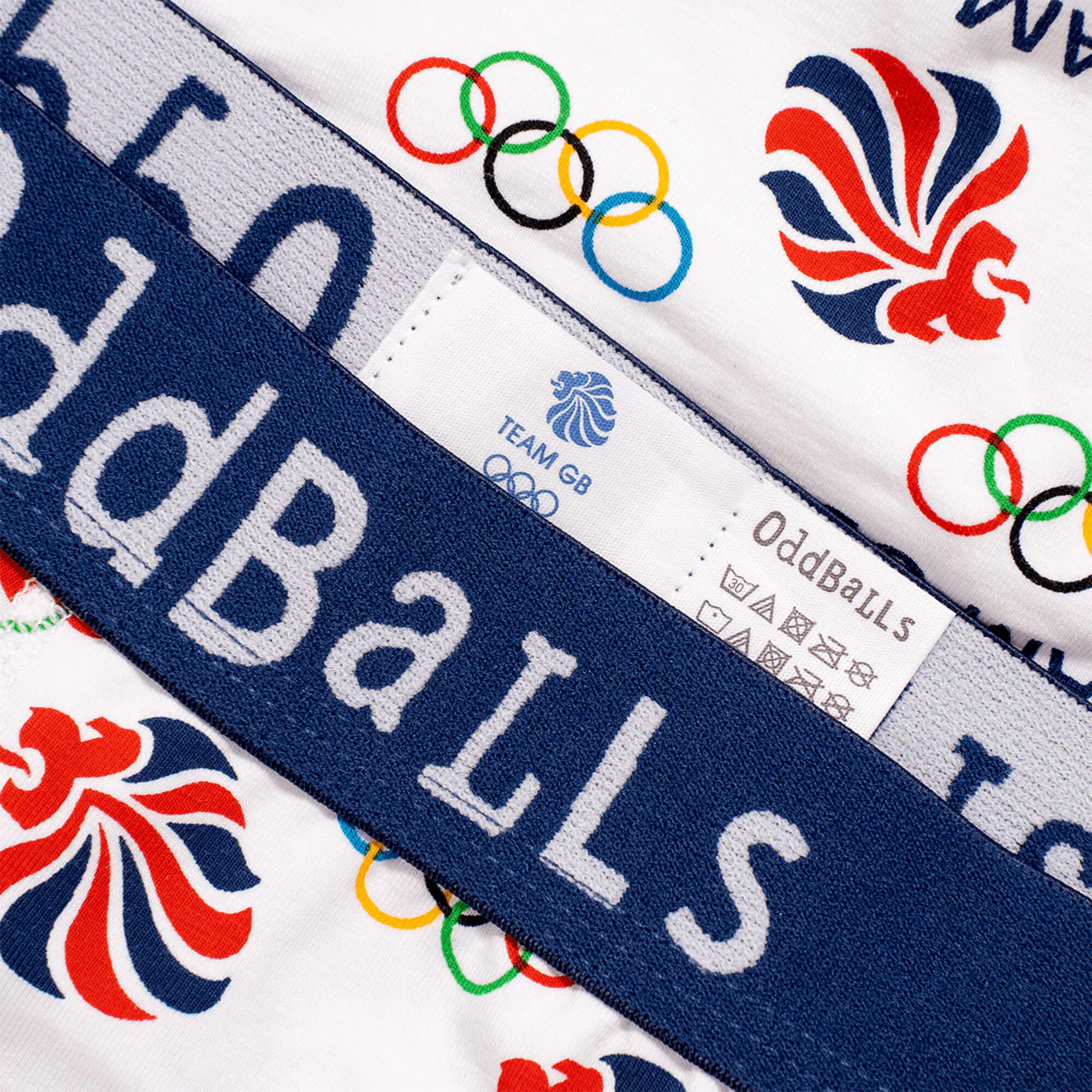 OddBalls - Caleçon Homme Team GB | Sous-vêtement Coton Doux et Respirant 3/4