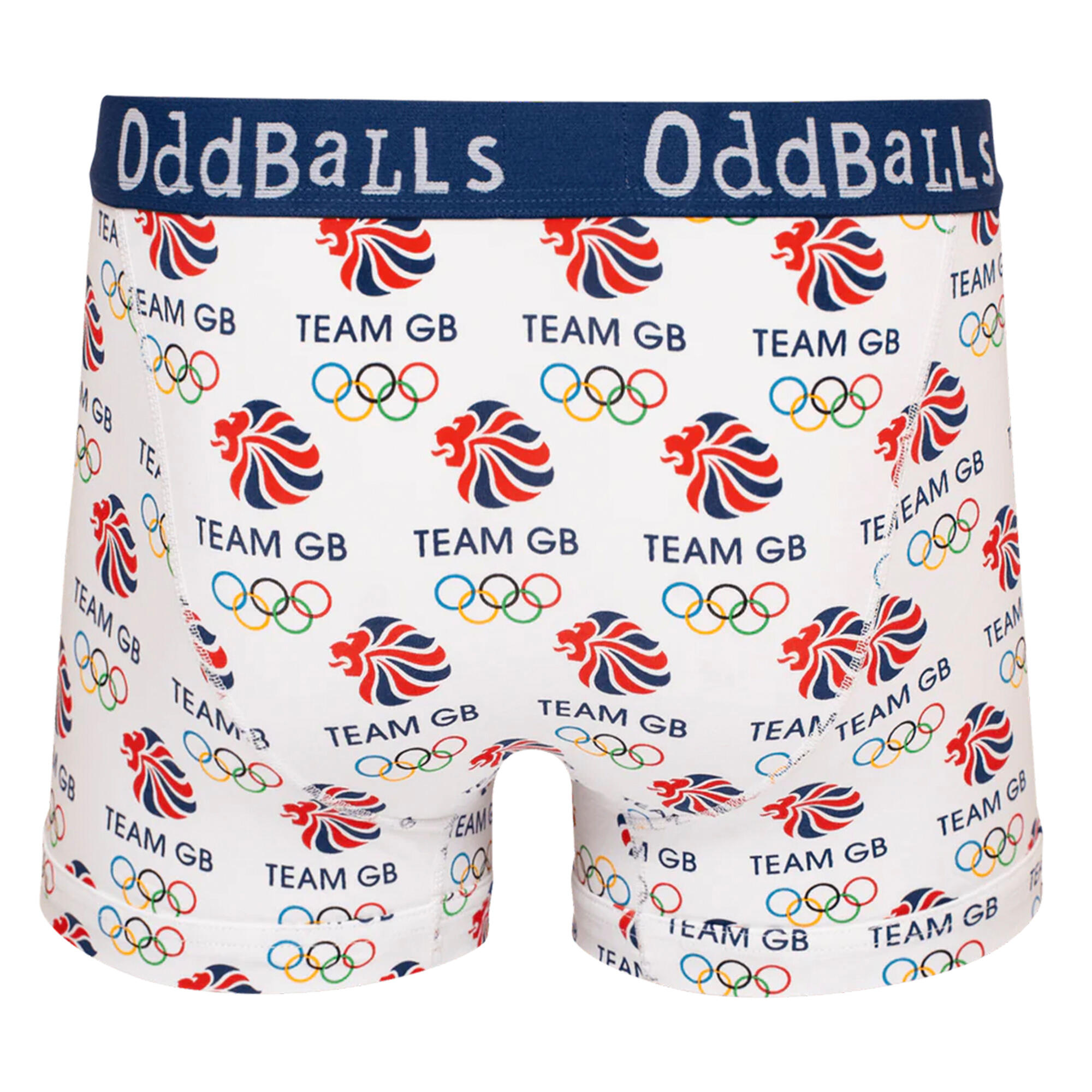 OddBalls - Caleçon Homme Team GB | Sous-vêtement Coton Doux et Respirant 2/4