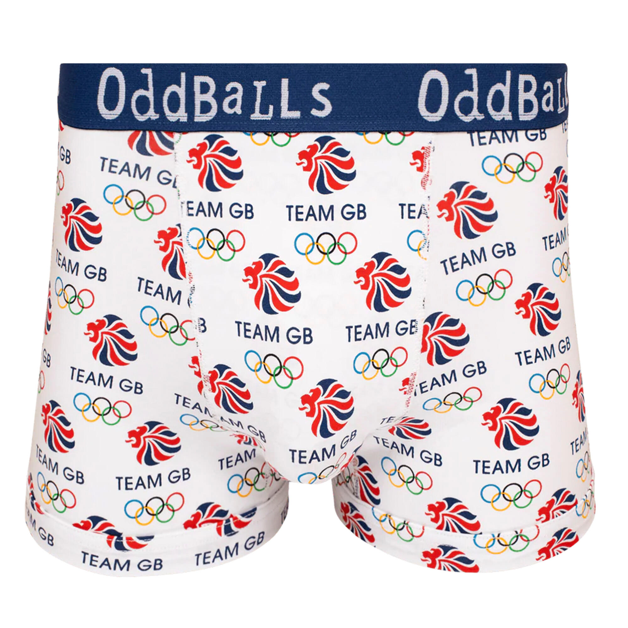 ODDBALLS Oddballs - Boxer Shorts Uomo Team BG - Cotone Morbido Traspirante