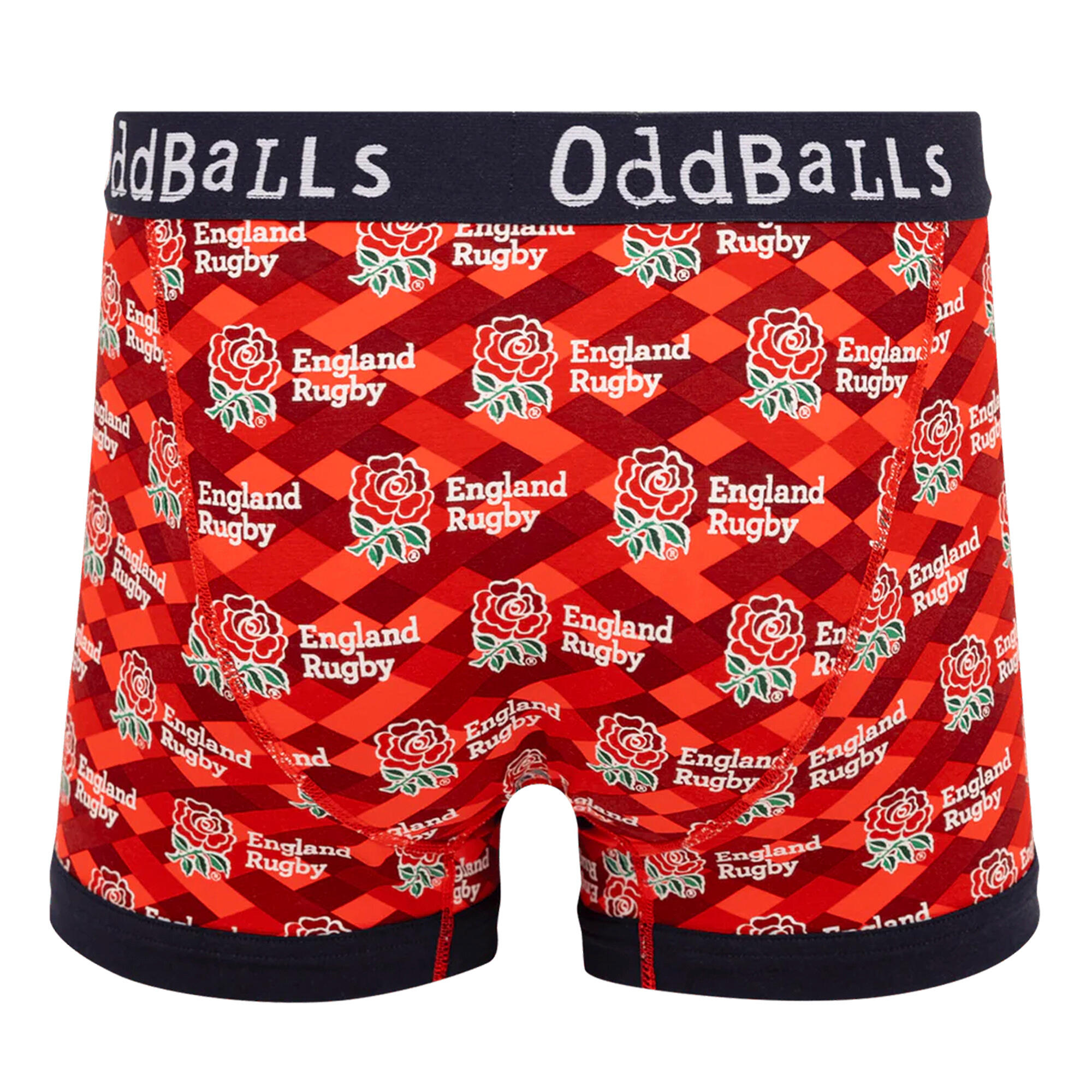 OddBalls - Caleçon Homme Rugby Angleterre | Sous-vêtement Sport Coton Doux 2/4