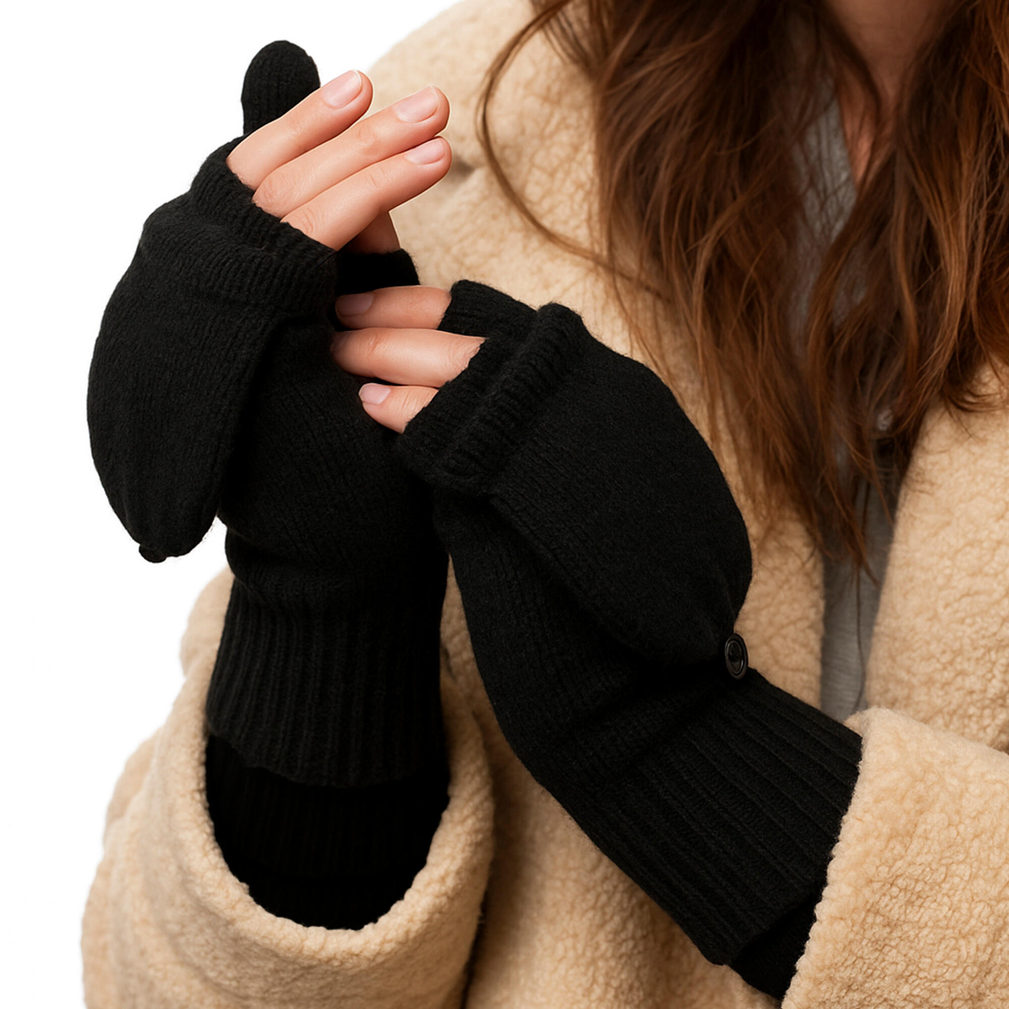 Heat Holders - Guanti Termici Convertibili Senza Dita da Donna e Uomo 4/5