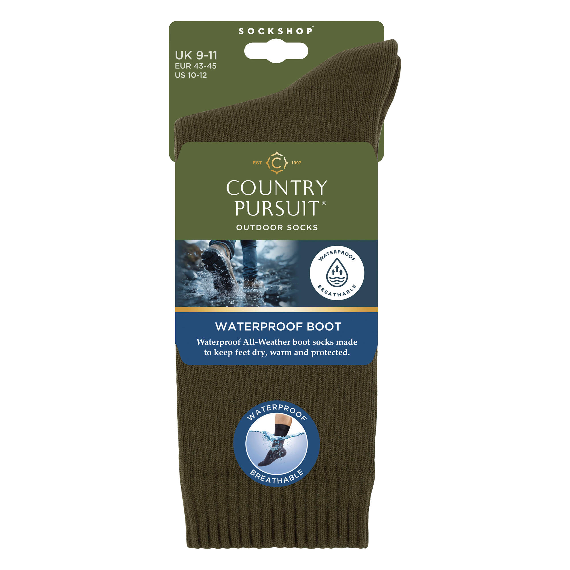Country Pursuit - Calze da Uomo e Donna Impermeabili per Escursionismo Outdoor 2/4