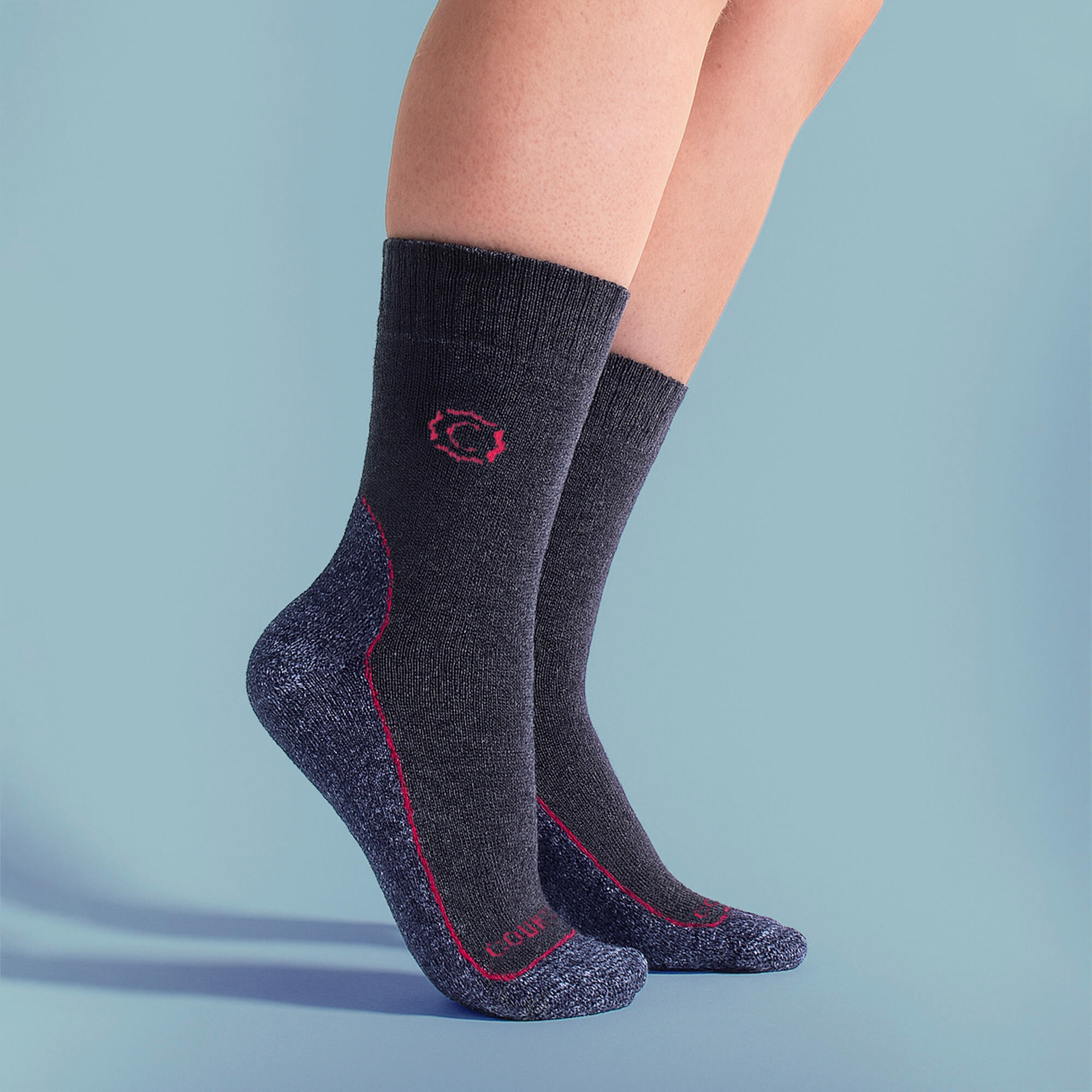 Country Pursuit - Chaussettes Femme en Laine Rembourrées Durables et Respirantes 3/4