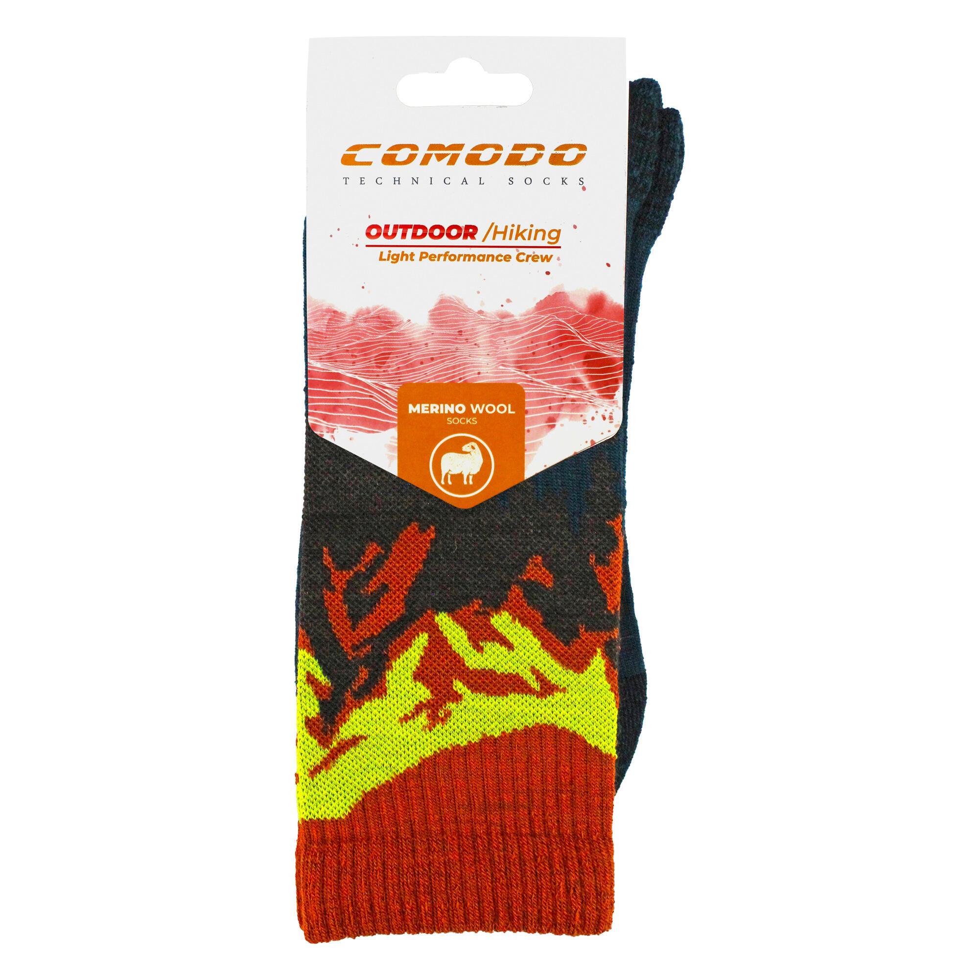 Comodo - Herren Merinowolle Wandersocken Leicht & Atmungsaktiv für Trekking 2/6