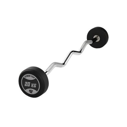 Barre Préchargée curl 20kg Fitness Tech