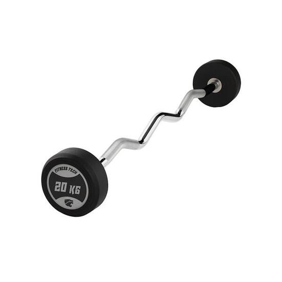 Barre Préchargée curl 20kg Fitness Tech