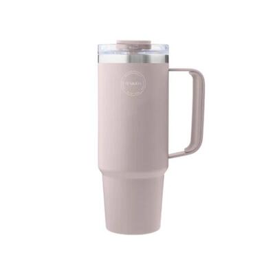 Thermobeker met rietje 885ml soft rose
