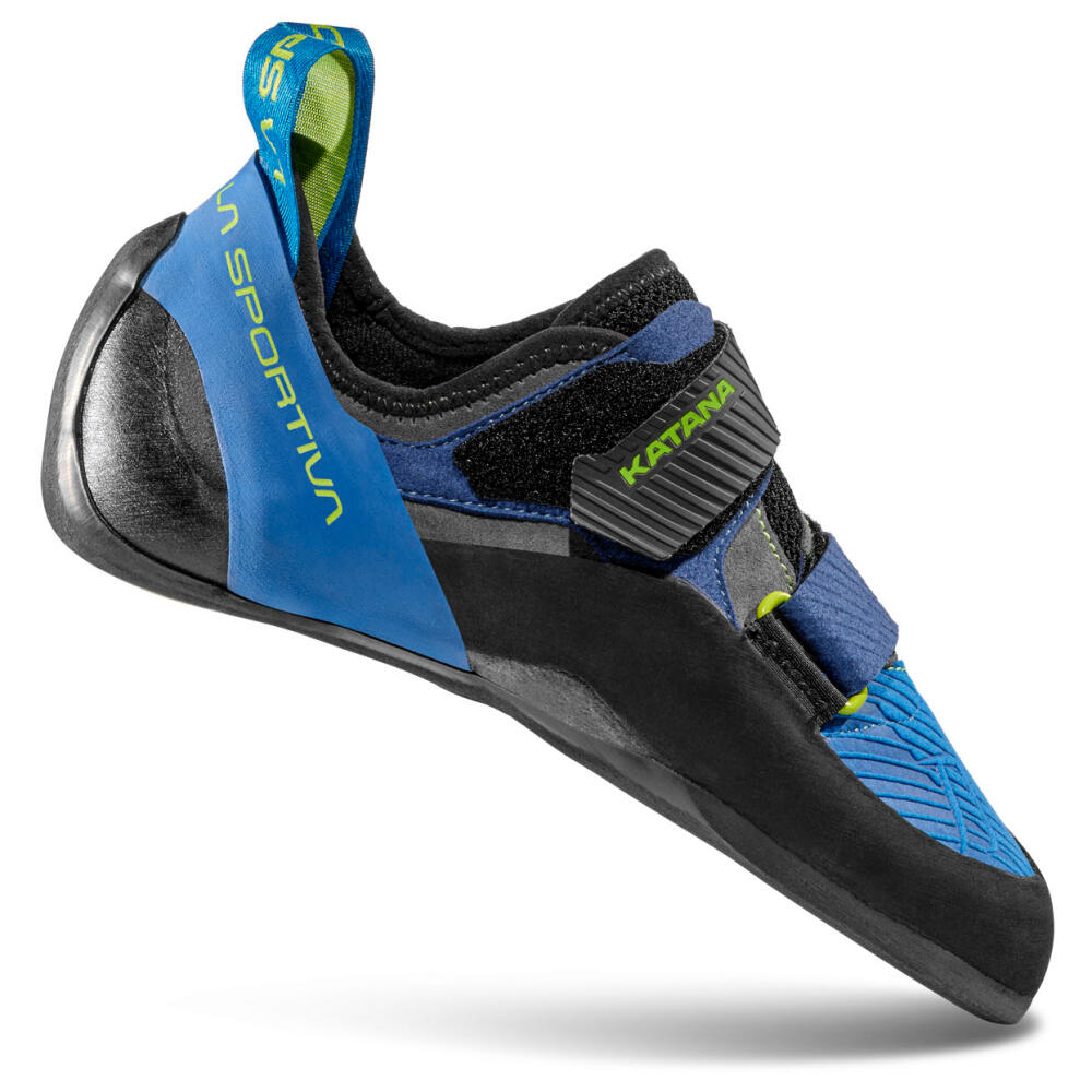La Sportiva - Chausson D'Escalade La Sportiva Katana Semelle Vibram 4 Mm Cuir Suédé Velcro P3™ - Chaussures De Sport - Bleu - Decathlon