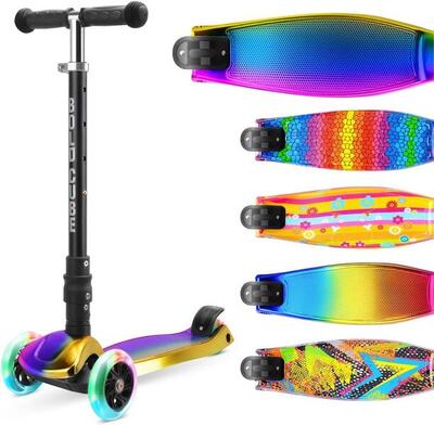 Tretroller / big 3 wheel scooter, zuckerwatte