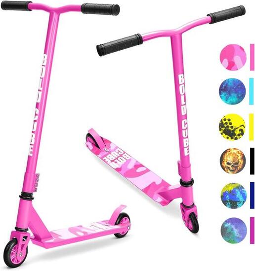 Trottinette Stunt BOLDCUBE enfant rose