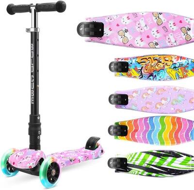Tretroller / big 3 wheel scooter, zuckerwatte