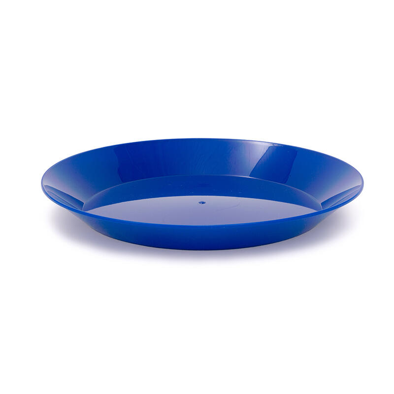 Assiette GSI Cascadian 24,6 cm bleu polypropylène sans BPA légère et empilable 1/1
