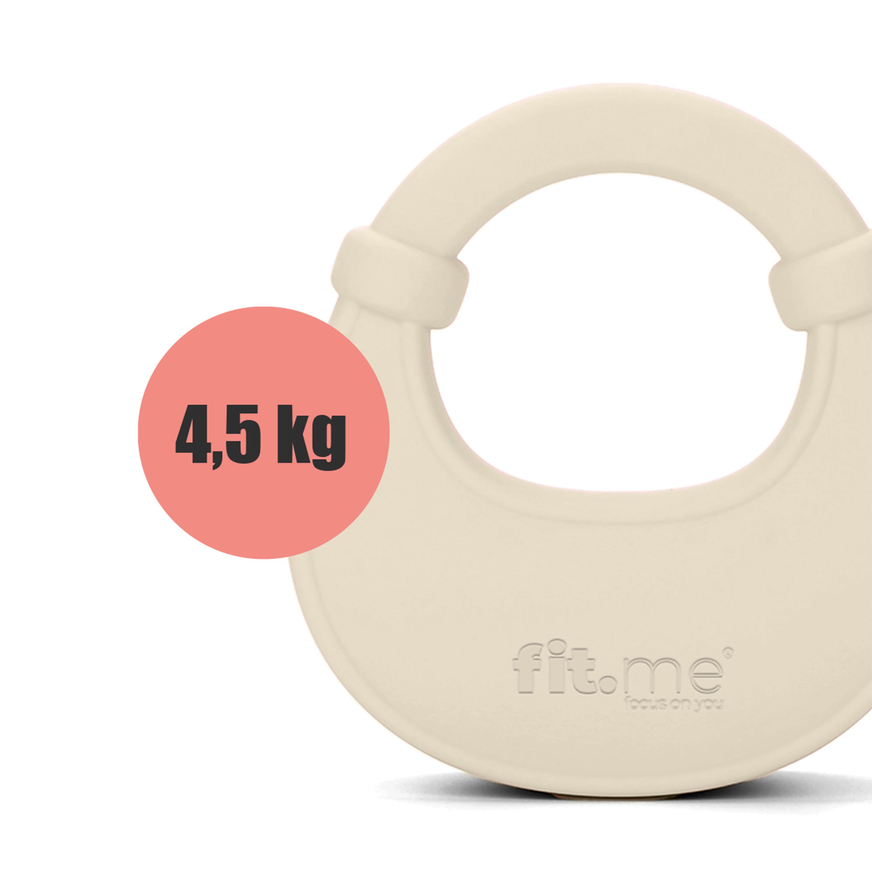 Kettlebell 4,5 kg z szerokim uchwytem i powłoką chroniącą podłogę 4/7