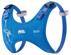 Bretelles confort PETZL Body enfant bleu rembourrées réglables Doubleback 150 g