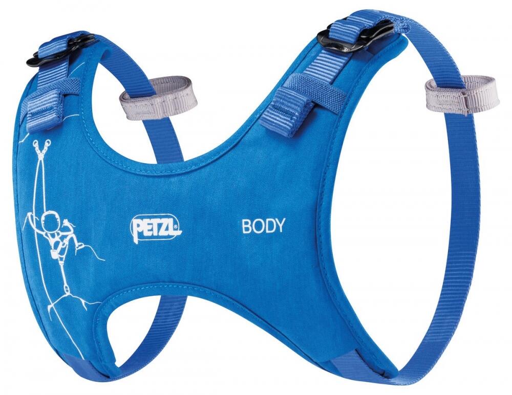 Bretelles confort PETZL Body enfant bleu rembourrées réglables Doubleback 150 g 1/1