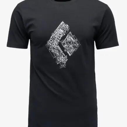 Koszulka bawełniana męska Black Diamond Engineered Diamond SS Tee