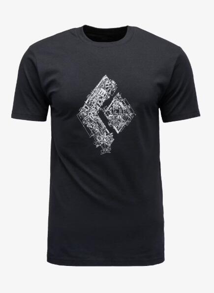 Koszulka bawełniana męska Black Diamond Engineered Diamond SS Tee 1/2