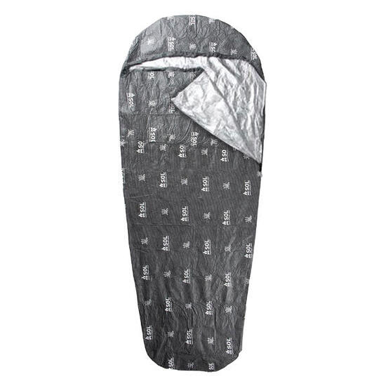 SOL Escape XL Bivvy met capuchon - compact grijs nood- en overlevingszak