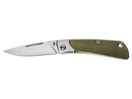 Couteau pliant Gerber Wingtip vert, Drop Point 6,35 cm, manche aluminium