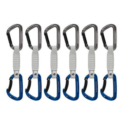 Karabiner Mammut Workhorse Keylock 12 cm 6er-Set Aluminium Polyester 26 kN