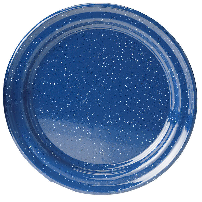 Piatto smaltato GSI Outdoors 26 cm blu — leggero e resistente 1/2
