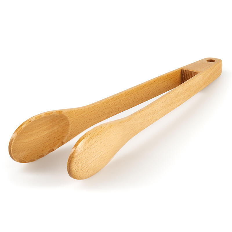 Pinzas de chef Rakau en madera de haya FSC 12 pulgadas acabado en aceite natural 1/4