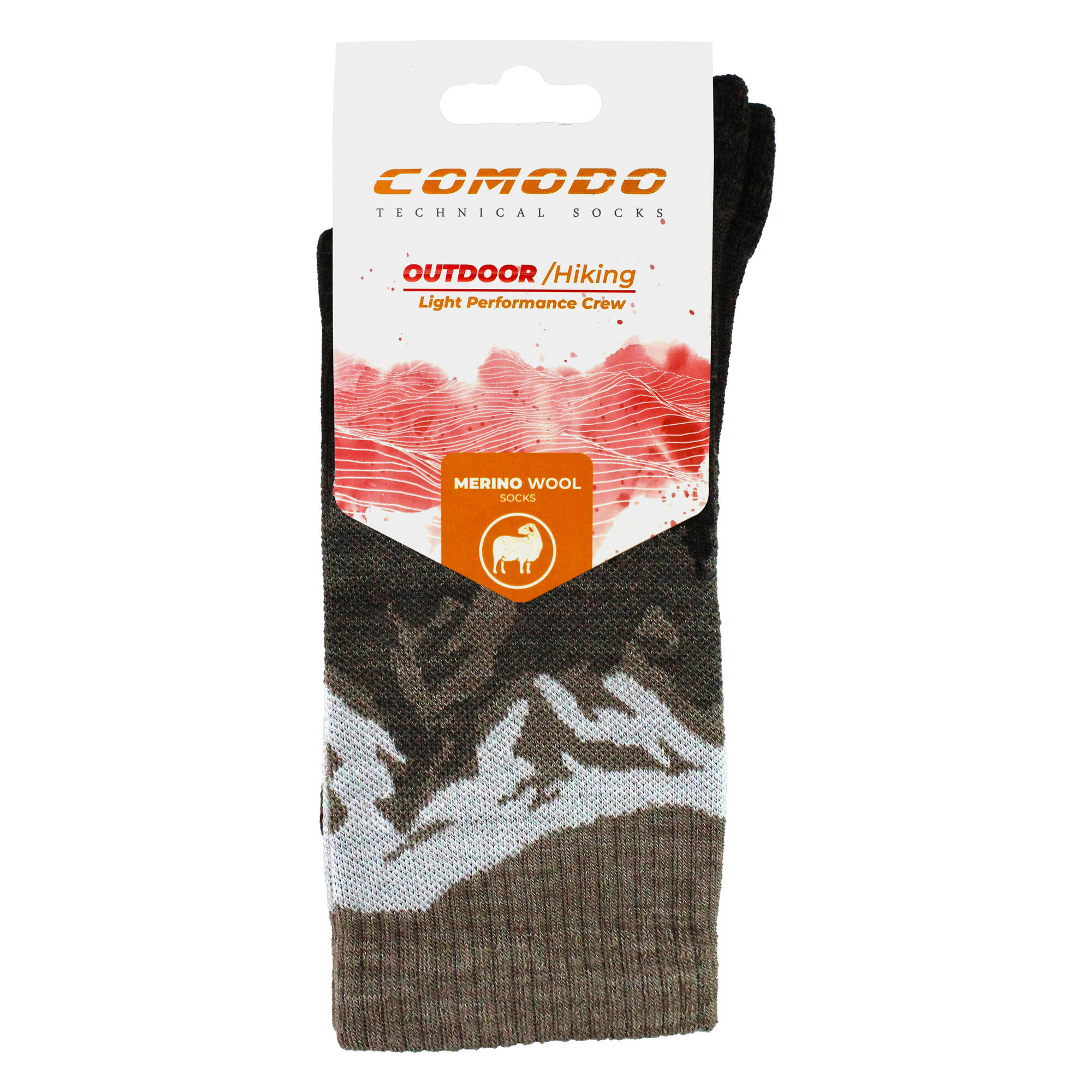 Comodo - Herren Merinowolle Wandersocken Leicht & Atmungsaktiv für Trekking 2/6