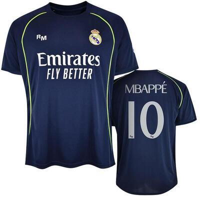 Camiseta Real Madrid 25/26 Segunda Equipación Mbappe 10 Réplica Oficial