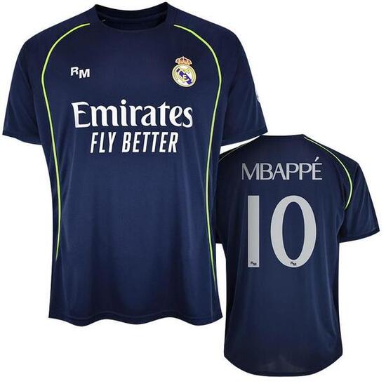 Camiseta Real Madrid 25/26 Segunda Equipación Mbappe 10 Réplica Oficial
