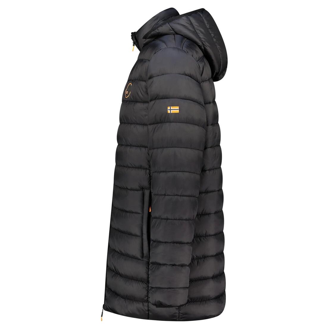 GEOGRAPHICAL NORWAY Kurtka AMIGOMAP LONG HOOD DB BLACK MEN 233 BLACK Sneaker Bla 3/3