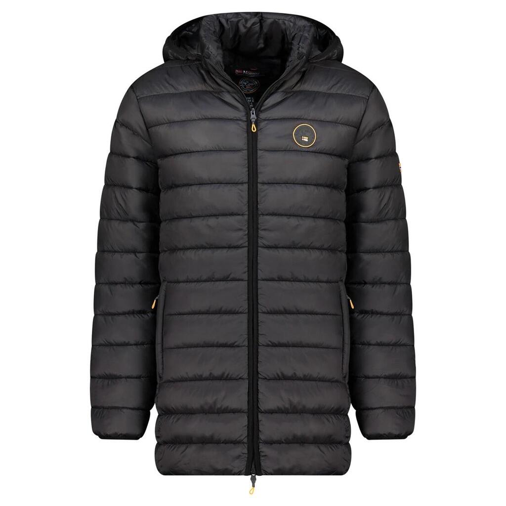 GEOGRAPHICAL NORWAY Kurtka AMIGOMAP LONG HOOD DB BLACK MEN 233 BLACK Sneakers Bl
