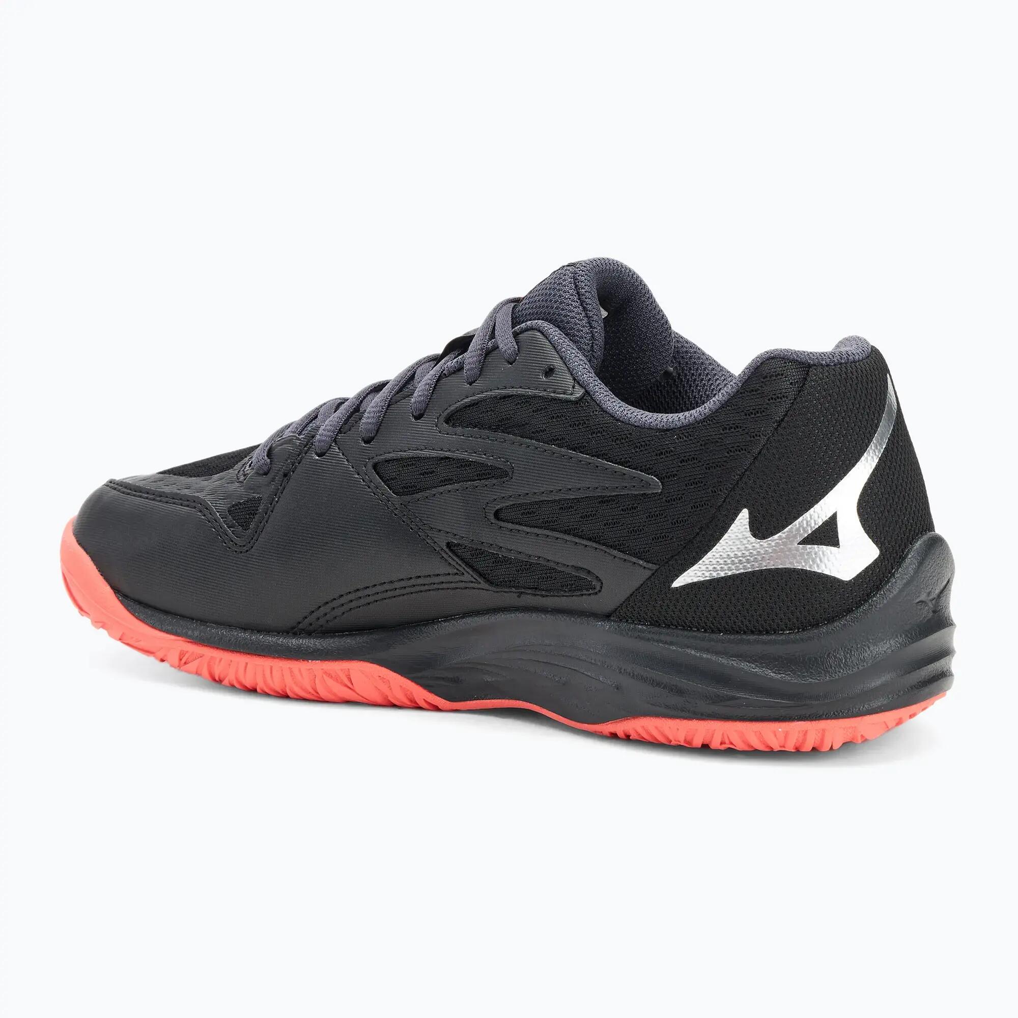 Chaussures de volley Mizuno Thunder Blade Z Noir/Flamme Néon/Peacock Blue 4/5
