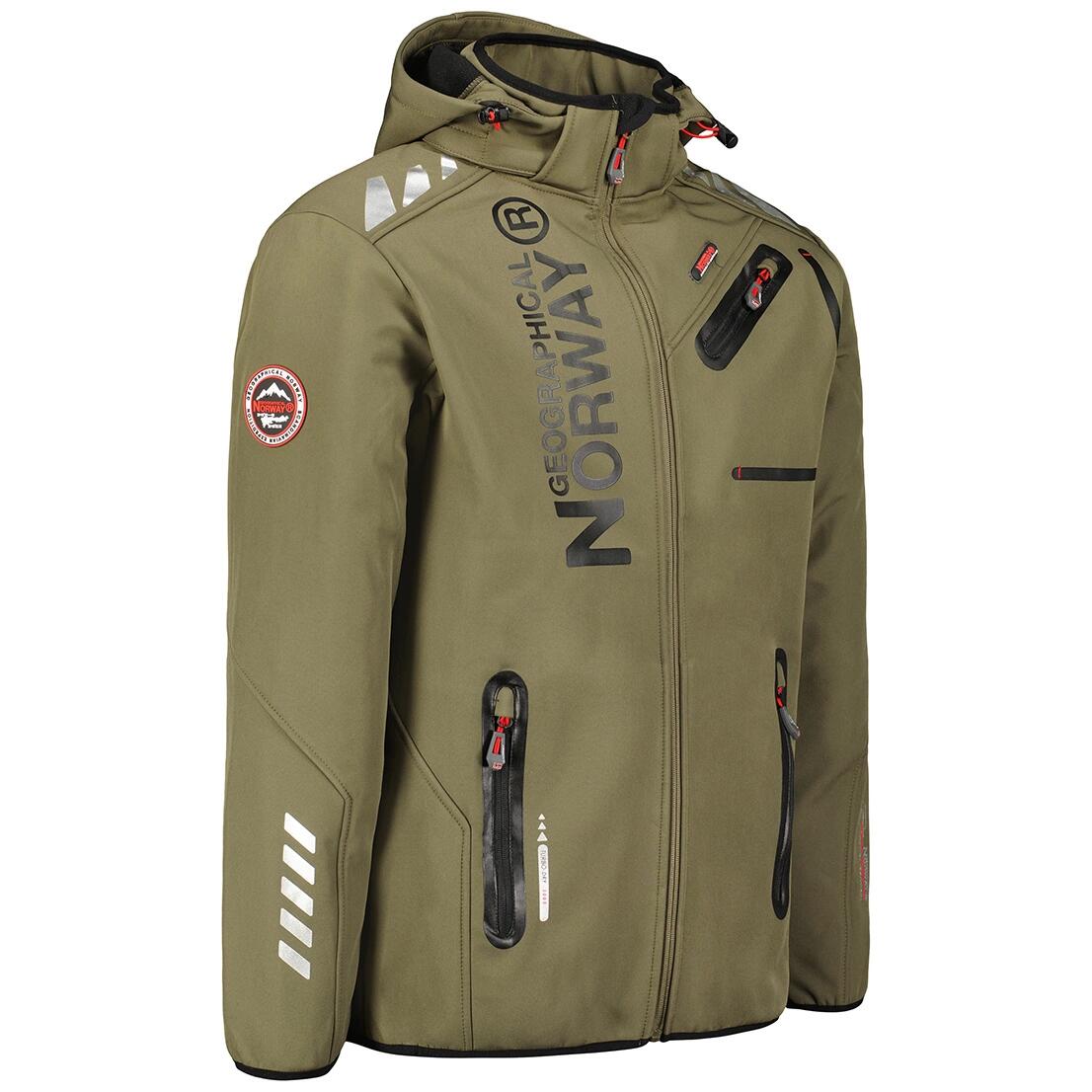 GEOGRAPHICAL NORWAY Softshell ROYAUTE DB KAKI-NOIR Sneaker 3/3