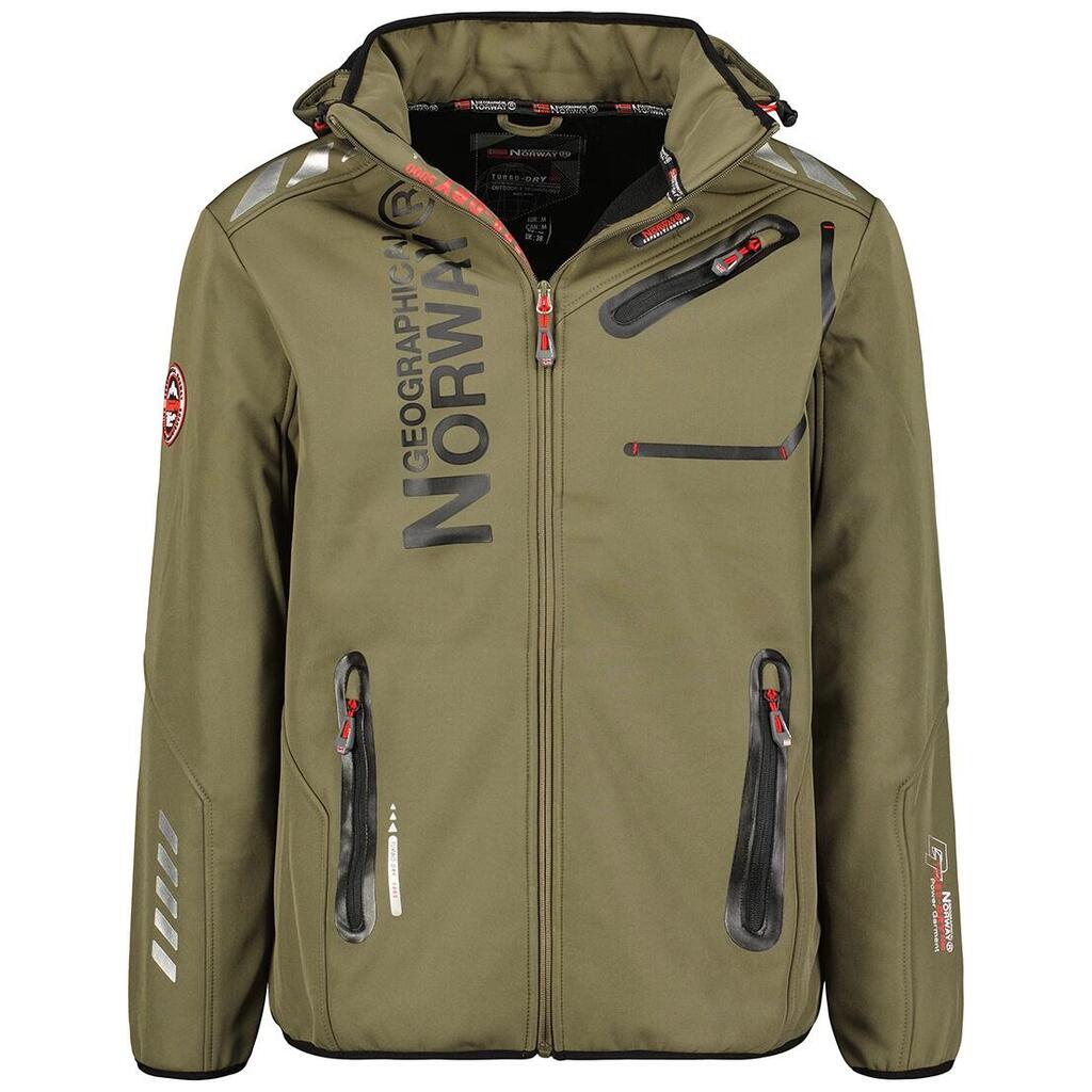 GEOGRAPHICAL NORWAY Softshell ROYAUTE DB KAKI-NOIR Sneakers