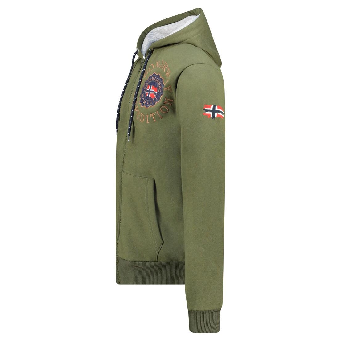 GEOGRAPHICAL NORWAY Bluza GEGANTO KAKI DB MEN 100 Baskets (WZ3028H/GN-Kaki) 3/3